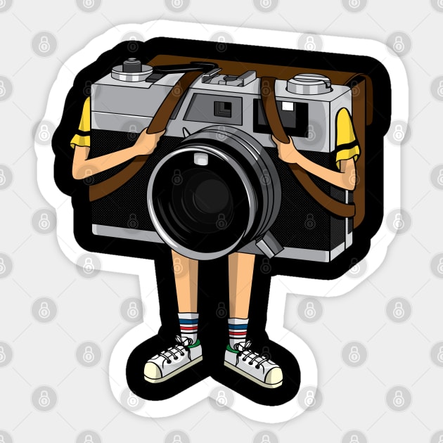 Old School Vintage Film Camera Sticker by mai jimenez